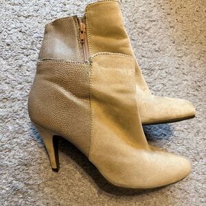 Express Beige Ankle Boots